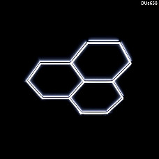  LED осветление 3 панела „Пчелна пита“ за автодетайлинг и гараж - DUa658